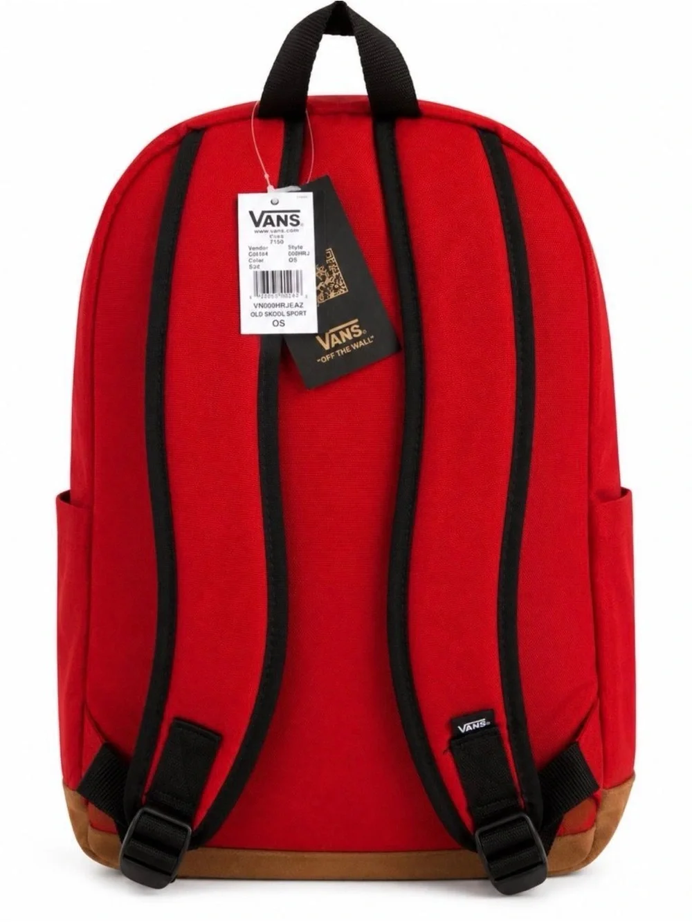 Vans Red Backpack with Brown Suede Base